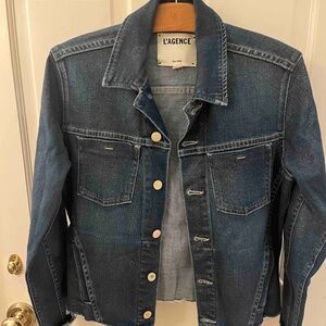 L’agence Janelle Raw Cut Slim Denim/Jean Jacket